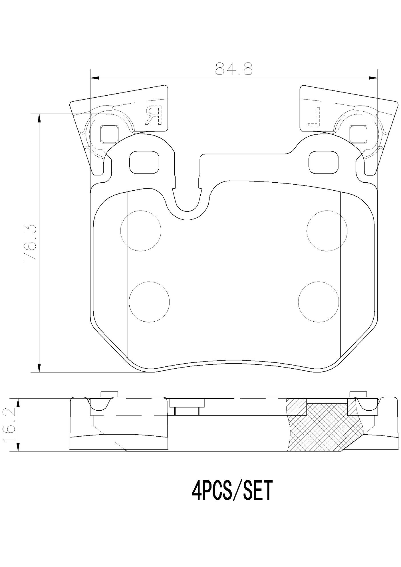 BMW Disc Brake Pad Set - Rear (Ceramic) 34216797863 - Brembo P06059N